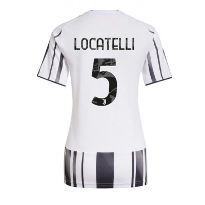 Ženski Nogometni dresi Juventus Manuel Locatelli #5 Domači 2025-26 Kratek Rokav Ženski Nogometni dresi Juventus Manuel Locatelli #5 Domači 2025-26 Kratek Rokav